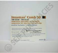 INSUMAN COMB 30 100 I.U./ML 5*3ML PENFILLS