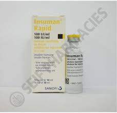 INSUMAN RAPID 100 I.U./ML 10ML VIAL