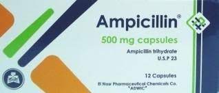 AMPICILLIN-EL NASR 500 MG 12 CAPS.USP 23