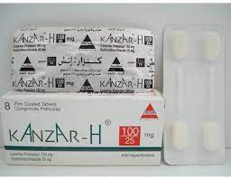 KANZAR-H 100/25 MG 8 F.C. TABS