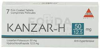 KANZAR-H 50/12.5 MG 8 F.C. TABS