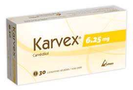 KARVEX 6.25MG 30 TAB