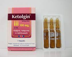 KETOLGIN 100 MG 3 AMPS