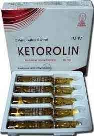 KETOROLIN 30MG/2ML 5 AMPS