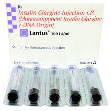 LANTUS 100 I.U./ML 5 CARTRIDGES